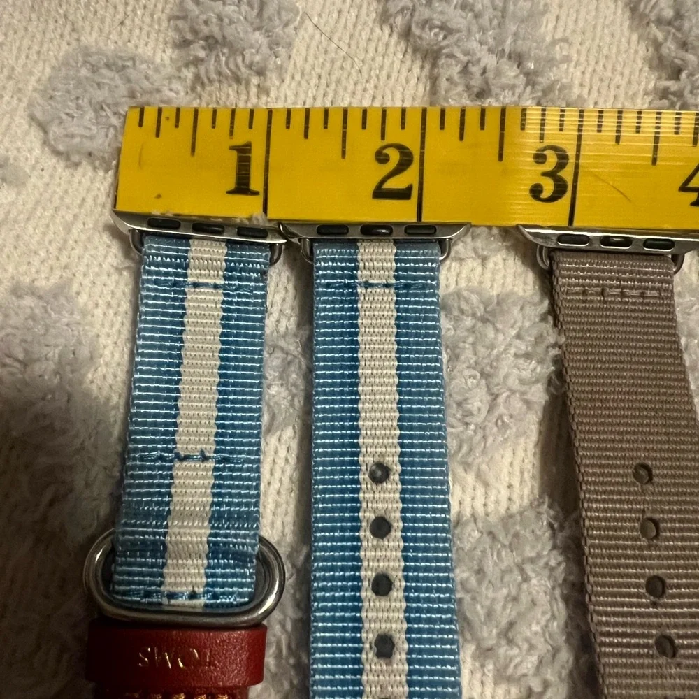 TOMS Blue Striped and Gray Watch Bands